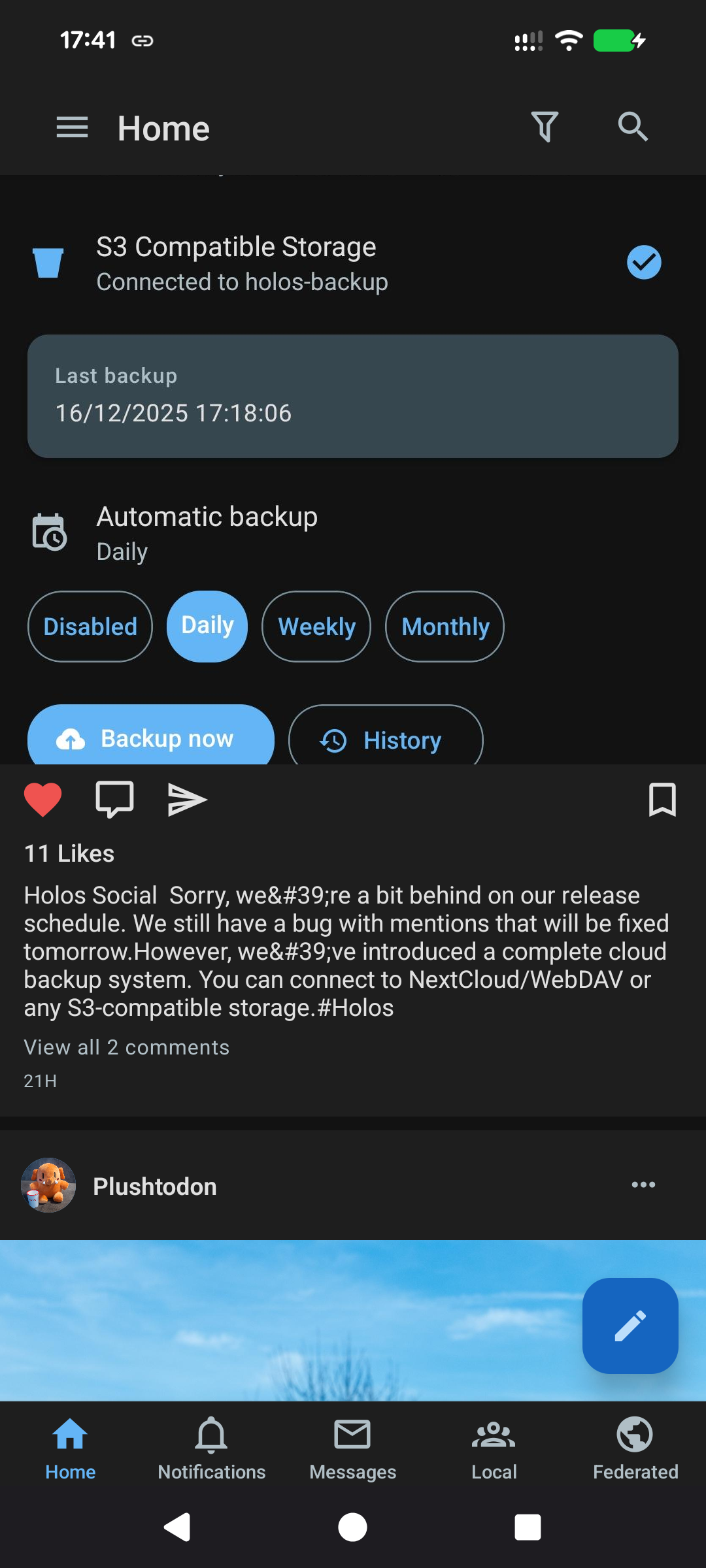 Holos Social iPhone screenshot 9